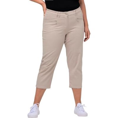 Ulla Popken Basic Mony Damesbroek, kuitlengte, facelift broek, kit, 32W x 32L Ulla Popken Basic Mony Damesbroek, kuitlengte, facelift broek, kit, 32W x 32L