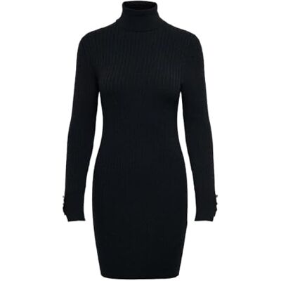 ONLY Onllorelai Ls Rollneck Mini Dress Cs Knt dames mini-jurk ONLY Onllorelai Ls Rollneck Mini Dress Cs Knt dames mini-jurk