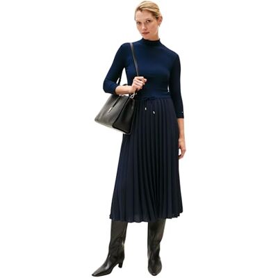 Tommy Hilfiger Slim 5x2 Rib Mix Midi Drs Ww0ww46138 dames Flare Jurk Tommy Hilfiger Slim 5x2 Rib Mix Midi Drs Ww0ww46138 dames Flare Jurk