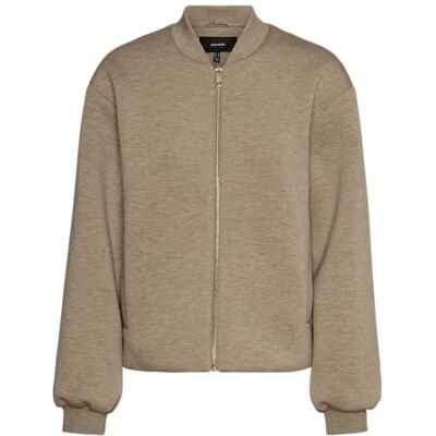 VERO MODA Dames VMKAREN Short Jacket ENT korte jas, Silver Mink/Detail: Melange, XS, Silver Mink/Detail: melange, XS VERO MODA Dames VMKAREN Short Jacket ENT korte jas, Silver Mink/Detail: Melange, XS, Silver Mink/Detail: melange, XS