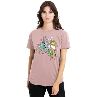 Disney Fairies Young and Free Tinker Bell, Periwinkle Ladies T Shirt, Pink dames T-Shirt Disney Fairies Young and Free Tinker Bell, Periwinkle Ladies T Shirt, Pink dames T-Shirt