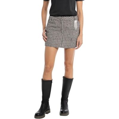 Replay Minirok voor dames, 010 zand/bak/donkerbruin/zwart, 26W Replay Minirok voor dames, 010 zand/bak/donkerbruin/zwart, 26W