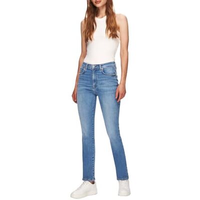 LTB Jeans Jonna 300 Straight High Rise Basic-5-Pocket Light Wash Blue van katoenmix maat W25L34, blauw, 25W / 34L LTB Jeans Jonna 300 Straight High Rise Basic-5-Pocket Light Wash Blue van katoenmix maat W25L34, blauw, 25W / 34L
