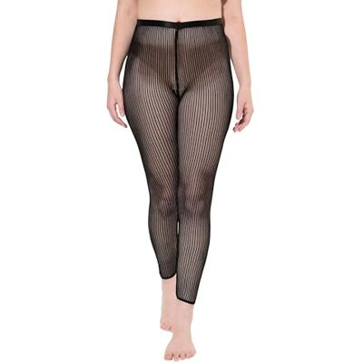 Ulla Popken , dames, grote maten, leggings, gehaakte kant, zwart, 62-64 Ulla Popken , dames, grote maten, leggings, gehaakte kant, zwart, 62-64