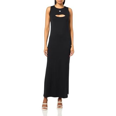 HUGO Lange loungejurk voor dames, Zwart, M HUGO Lange loungejurk voor dames, Zwart, M
