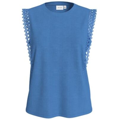 VILA Viotessa O-hals Cap Sleeve Top, regatta, M VILA Viotessa O-hals Cap Sleeve Top, regatta, M