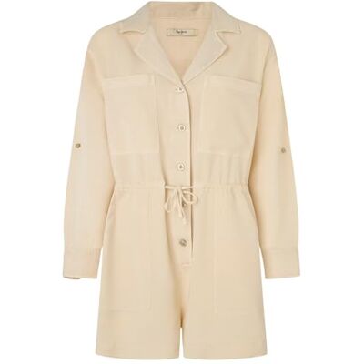 Pepe Jeans Dames Elison Jumpsuit, Bruin (Malt Beige), XL, Bruin (Mout Beige), XL Pepe Jeans Dames Elison Jumpsuit, Bruin (Malt Beige), XL, Bruin (Mout Beige), XL