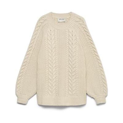 VERO MODA Awtoa Ls O-Neck Knit Noos, berk, M VERO MODA Awtoa Ls O-Neck Knit Noos, berk, M
