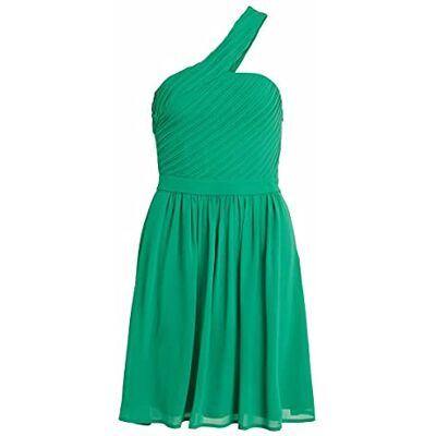 VILA Feestjurk voor dames, one-shoulder, jelly bean, 38 VILA Feestjurk voor dames, one-shoulder, jelly bean, 38