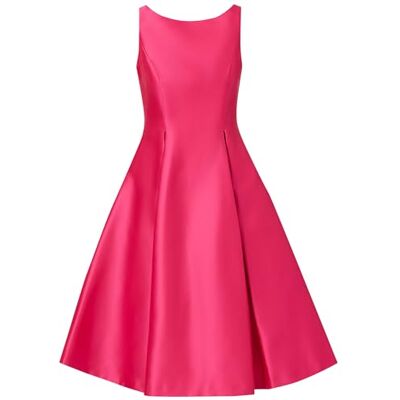 Adrianna Papell Mouwloze theelengte jurk voor dames speciale gelegenheid, Elektrisch Roze, 40 Adrianna Papell Mouwloze theelengte jurk voor dames speciale gelegenheid, Elektrisch Roze, 40