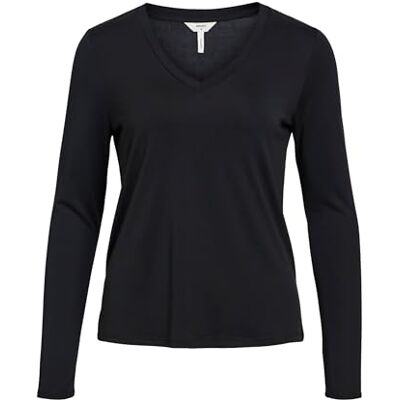 Object Objannie Re L/S V-neck Top Noos dames Shirt met lange Object Objannie Re L/S V-neck Top Noos dames Shirt met lange