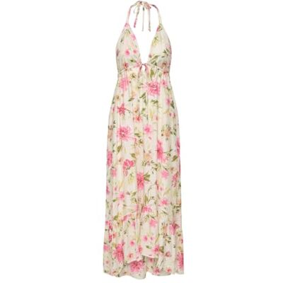 ONLY Onlflower halternek-jurk WVN, cloud dancer, S ONLY Onlflower halternek-jurk WVN, cloud dancer, S