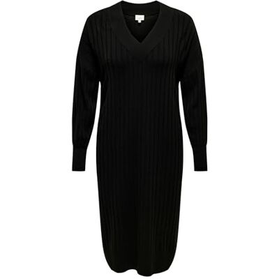 ONLY Carnew Tessa L/S Midi V Dress Noos Knt dames gebreide jurk (1-Pack) ONLY Carnew Tessa L/S Midi V Dress Noos Knt dames gebreide jurk (1-Pack)
