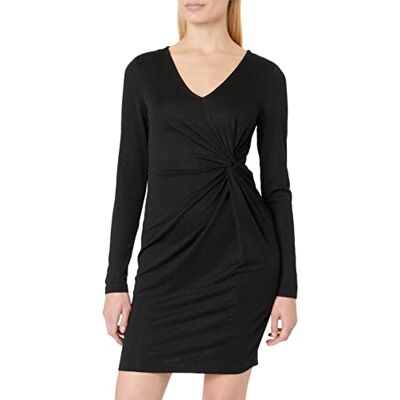 VERO MODA VMKLIO LS WRAP Short Dress JRS Jurk, Zwart, M VERO MODA VMKLIO LS WRAP Short Dress JRS Jurk, Zwart, M