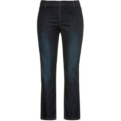 Ulla Popken Dames Jeggings Denim, Sienna broek, donkerblauw (dark blue denim), 33W / 32L Ulla Popken Dames Jeggings Denim, Sienna broek, donkerblauw (dark blue denim), 33W / 32L