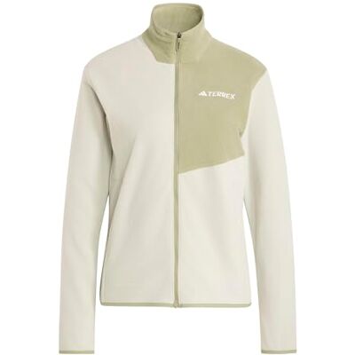 adidas Mujer Terrex Multi Full Zip Fleece Jacket, halo green, M adidas Mujer Terrex Multi Full Zip Fleece Jacket, halo green, M