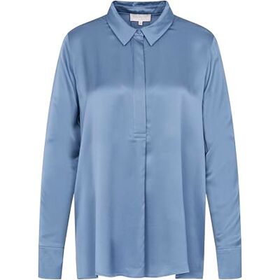 bugatti Vrijetijdsblouse voor dames, 1:1 mouw, Blauw-360, 42 bugatti Vrijetijdsblouse voor dames, 1:1 mouw, Blauw-360, 42