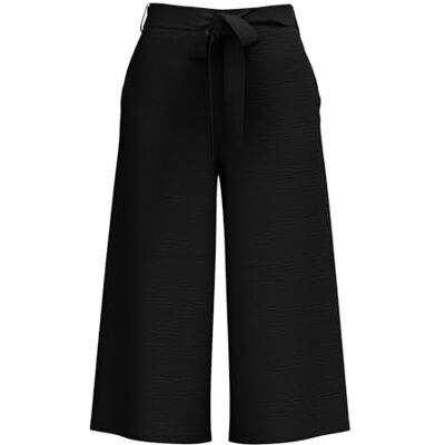 VILA VIHELA HW Culotte Pants, zwart, 38 VILA VIHELA HW Culotte Pants, zwart, 38