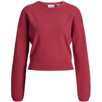 JACK & JONES Jxdarsha Crew Neck Knit, Barberry, L Dames, barberry, L JACK & JONES Jxdarsha Crew Neck Knit, Barberry, L Dames, barberry, L