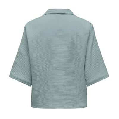 ONLY Onlthyra Life Ss Shirt Noos Wvn dames Mooi overhemd met korte mouwen en button-down-kraag (1-Pack) ONLY Onlthyra Life Ss Shirt Noos Wvn dames Mooi overhemd met korte mouwen en button-down-kraag (1-Pack)
