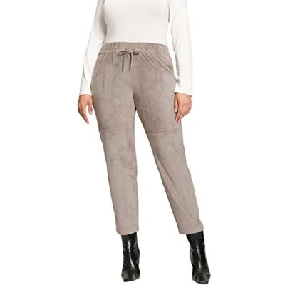 Ulla Popken Damesbroek, Castor Gray, 50+ Ulla Popken Damesbroek, Castor Gray, 50+