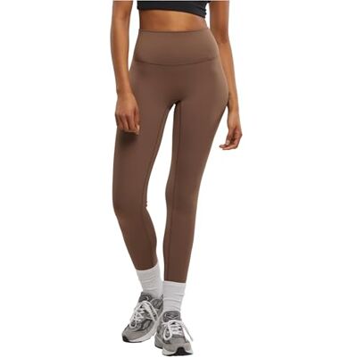 Urban Classics Dames Sports Leggings - mocca bruin - XL - skinny fit - Leggings Urban Classics Dames Sports Leggings - mocca bruin - XL - skinny fit - Leggings
