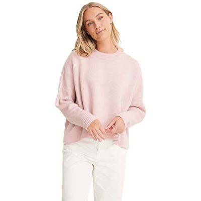 NA-KD Brede gebreide trui voor dames, Lichtroze, M NA-KD Brede gebreide trui voor dames, Lichtroze, M