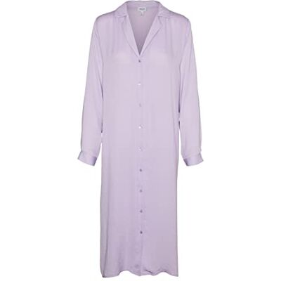 VERO MODA VMDARCY LS Calf Shirt Dress VMA jurk, Lavender, XS, lavendel, XS VERO MODA VMDARCY LS Calf Shirt Dress VMA jurk, Lavender, XS, lavendel, XS