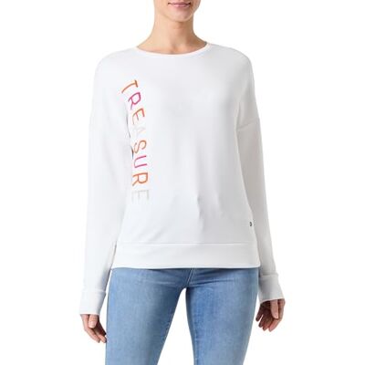 KEY LARGO WSW Treasure Round Sweatshirts voor dames, offwhite (1001), XS KEY LARGO WSW Treasure Round Sweatshirts voor dames, offwhite (1001), XS