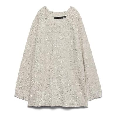 VERO MODA O-Neck Vmleilani New Ls lange trui met ronde hals, Pumice Stone, M dames, Pumice Stone, M VERO MODA O-Neck Vmleilani New Ls lange trui met ronde hals, Pumice Stone, M dames, Pumice Stone, M