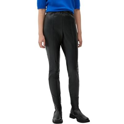s.Oliver BLACK LABEL Dames Skinny: leggings van imitatieleer, zwart, 44 s.Oliver BLACK LABEL Dames Skinny: leggings van imitatieleer, zwart, 44
