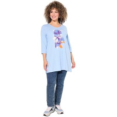 Ulla Popken Longshirt voor dames, lichtblauw, 46-48 Ulla Popken Longshirt voor dames, lichtblauw, 46-48