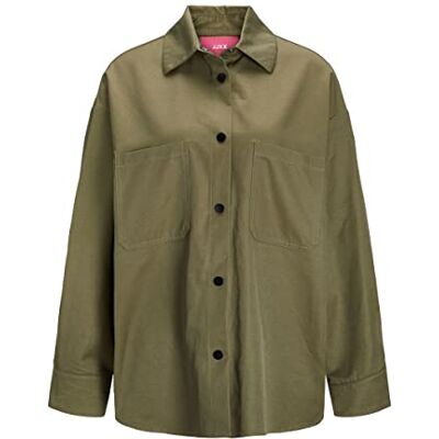JJXX JACK & JONES Jxbrooks Compact Overhemd Noos Blouse voor dames, Burnt Olive, M JJXX JACK & JONES Jxbrooks Compact Overhemd Noos Blouse voor dames, Burnt Olive, M