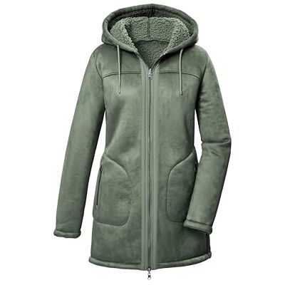 G.I.G.A. DX dames Omkeerbare parka/parka in suèdelook met capuchon GW 63 WMN PRK, dunkelmint, 38, 42387-000 G.I.G.A. DX dames Omkeerbare parka/parka in suèdelook met capuchon GW 63 WMN PRK, dunkelmint, 38, 42387-000