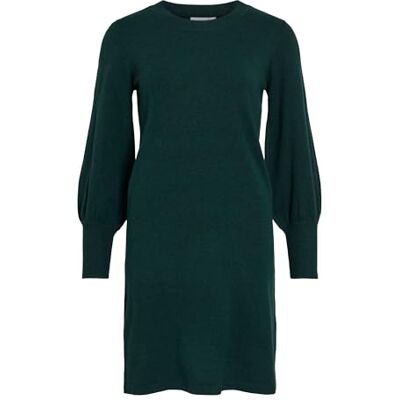 VILA Vikerry O-Neck Knit Dress Noos, Ponderosa Pine, XS VILA Vikerry O-Neck Knit Dress Noos, Ponderosa Pine, XS