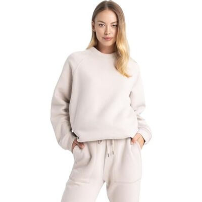 DeFacto Gebreid sweatshirt voor dames, beige, S DeFacto Gebreid sweatshirt voor dames, beige, S