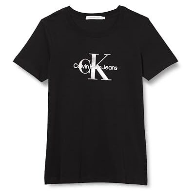 Calvin Jeans T-shirt jurk voor dames van katoen, zwart (Ck Black), XXL Calvin Jeans T-shirt jurk voor dames van katoen, zwart (Ck Black), XXL
