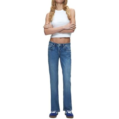 LTB Jeans Molly 400 damesjeans in blauw, Low Rise gemaakt van katoenmix, maat 27, 30, blauw, 27W / 30L LTB Jeans Molly 400 damesjeans in blauw, Low Rise gemaakt van katoenmix, maat 27, 30, blauw, 27W / 30L