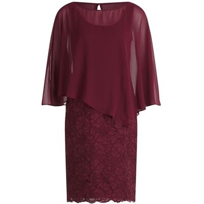 Vera Mont Cocktailjurk voor dames, Deep Wine, 36 Vera Mont Cocktailjurk voor dames, Deep Wine, 36