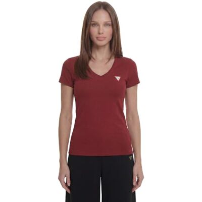 GUESS Women'sSS VN MINI Triangle TEET-SHIRTSVINEYARD Redsize XS Lengte N GUESS Women'sSS VN MINI Triangle TEET-SHIRTSVINEYARD Redsize XS Lengte N