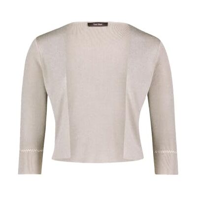 Vera Mont Dames 0225/4818 Gebreid vest, Zilver/Beige, L, zilver/beige., L Vera Mont Dames 0225/4818 Gebreid vest, Zilver/Beige, L, zilver/beige., L