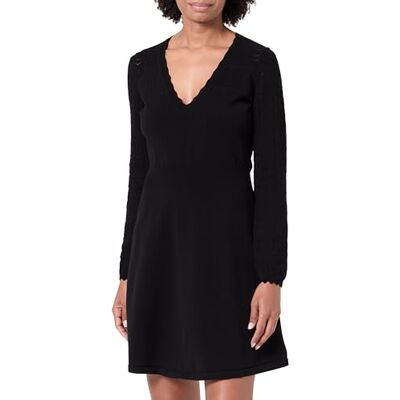 Boss C_figoli gebreide jurk voor dames, zwart, L Boss C_figoli gebreide jurk voor dames, zwart, L