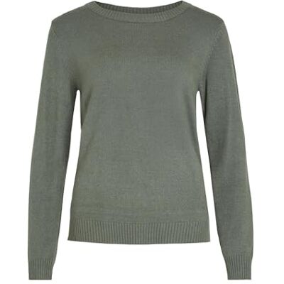 VILA Trui dames Viril O-hals L/S Knit Top Noos , Laurel Wreath/Detail: donker gemêleerd , S VILA Trui dames Viril O-hals L/S Knit Top Noos , Laurel Wreath/Detail: donker gemêleerd , S