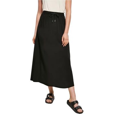 Urban Classics Ladie Viscose Midi Skirt Maxirok zwart M 100% viscose Basics, Street wear Urban Classics Ladie Viscose Midi Skirt Maxirok zwart M 100% viscose Basics, Street wear