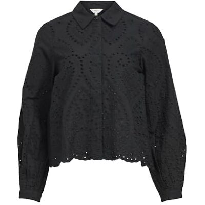 Object Objbitten L/S Re Shirt Noos, zwart, 36 Object Objbitten L/S Re Shirt Noos, zwart, 36