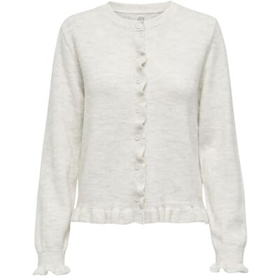 JACQUELINE de YONG Jdy letty L/S On Frill Cardigan KNT Noos, cloud dancer, XL JACQUELINE de YONG Jdy letty L/S On Frill Cardigan KNT Noos, cloud dancer, XL