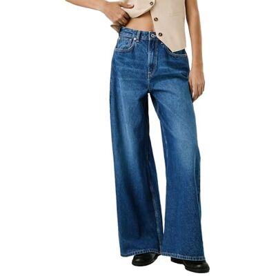Pepe Jeans Dames Wide Leg Uhw Jaimy Jeans, blauw (Denim-4A3), 29 W/34 L, blauw (denim-4a3), 29W / 34L Pepe Jeans Dames Wide Leg Uhw Jaimy Jeans, blauw (Denim-4A3), 29 W/34 L, blauw (denim-4a3), 29W / 34L