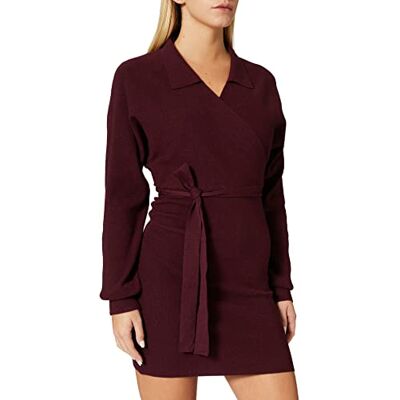 VERO MODA Vmsunna Ls V-neck Collar Dress Ga dames Gekleed VERO MODA Vmsunna Ls V-neck Collar Dress Ga dames Gekleed
