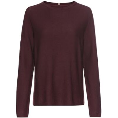camel active Sweatshirt met ronde hals voor dames van puur katoen, lila, XS camel active Sweatshirt met ronde hals voor dames van puur katoen, lila, XS