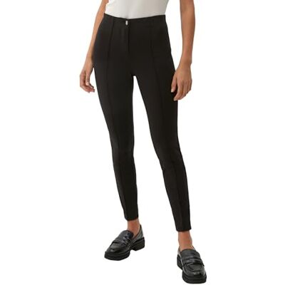 s.Oliver BLACK LABEL Dames Slim: Leggings met biesnaad, zwart, 40 s.Oliver BLACK LABEL Dames Slim: Leggings met biesnaad, zwart, 40